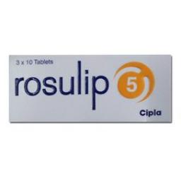 Rosulip 5 mg  - Rosuvastatin calcium - Cipla, India